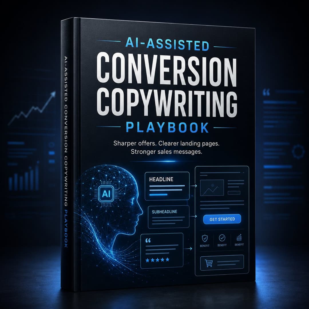 Cover of the AI-Assisted Conversion Copywriting Playbook