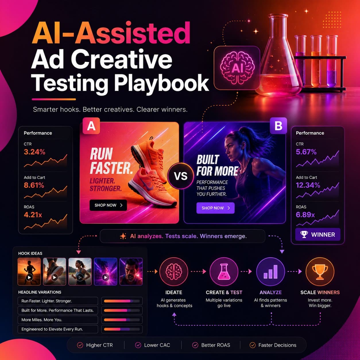 Cover of the AI-Assisted Ad Creative Testing Playbook